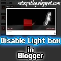 Disable lightbox in blogger disable lightbox in blogger
