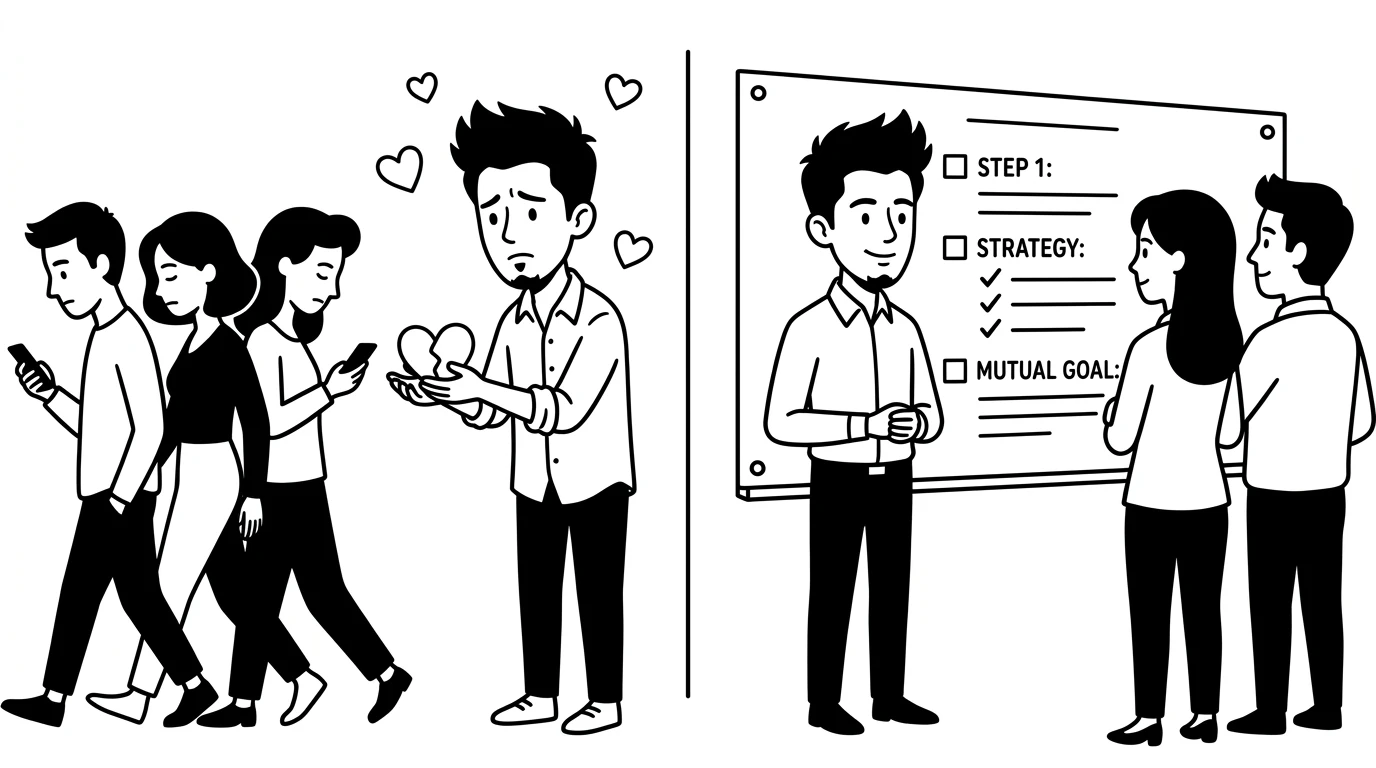 offering hearts to people who walk away vs leading a team around a shared framework